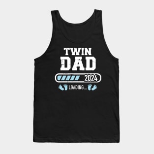 Twin dad 2024 loading for pregnancy announcement Tank Top